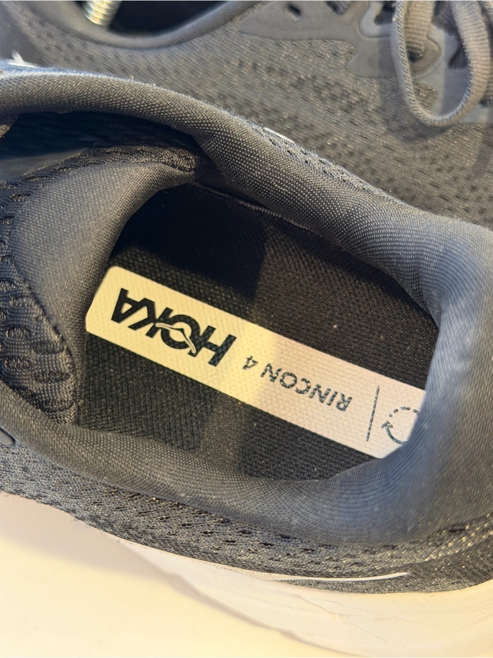 Hoka One One Rincon 4 Black and White Running Shoes Women’s 10.5 - Picture 9 of 12